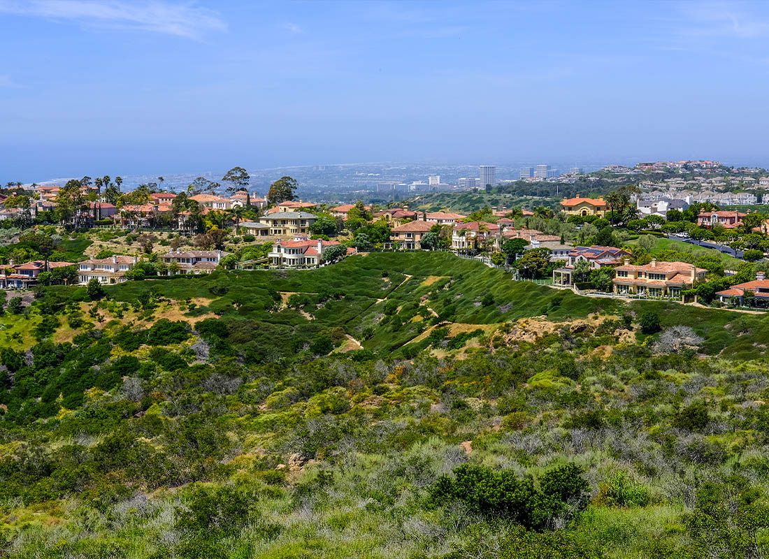 Laguna Hills, CA - Aerial Scenic Shot of Laguna Hills, California on a Nice Clear Day